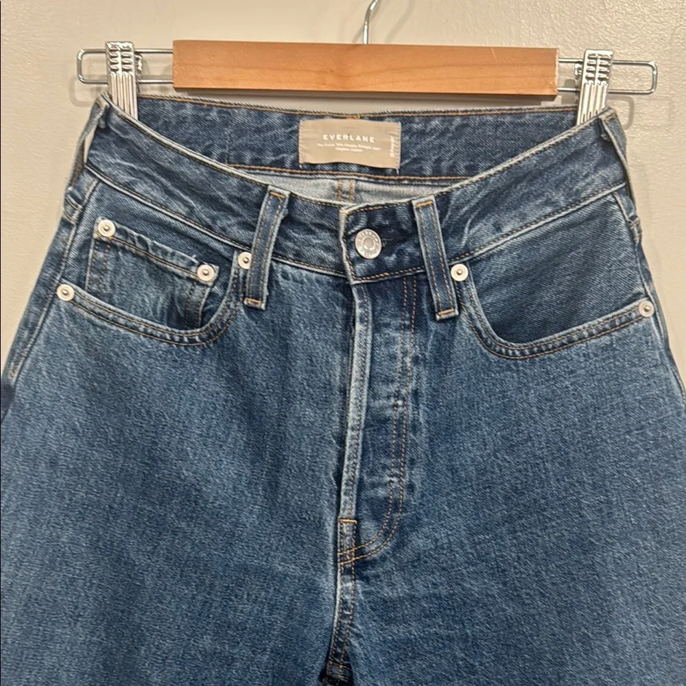 Everlane The Curvy 90’s Cheeky Straight Women's Blue Jeans SZ: 26R - Picture 2 of 9